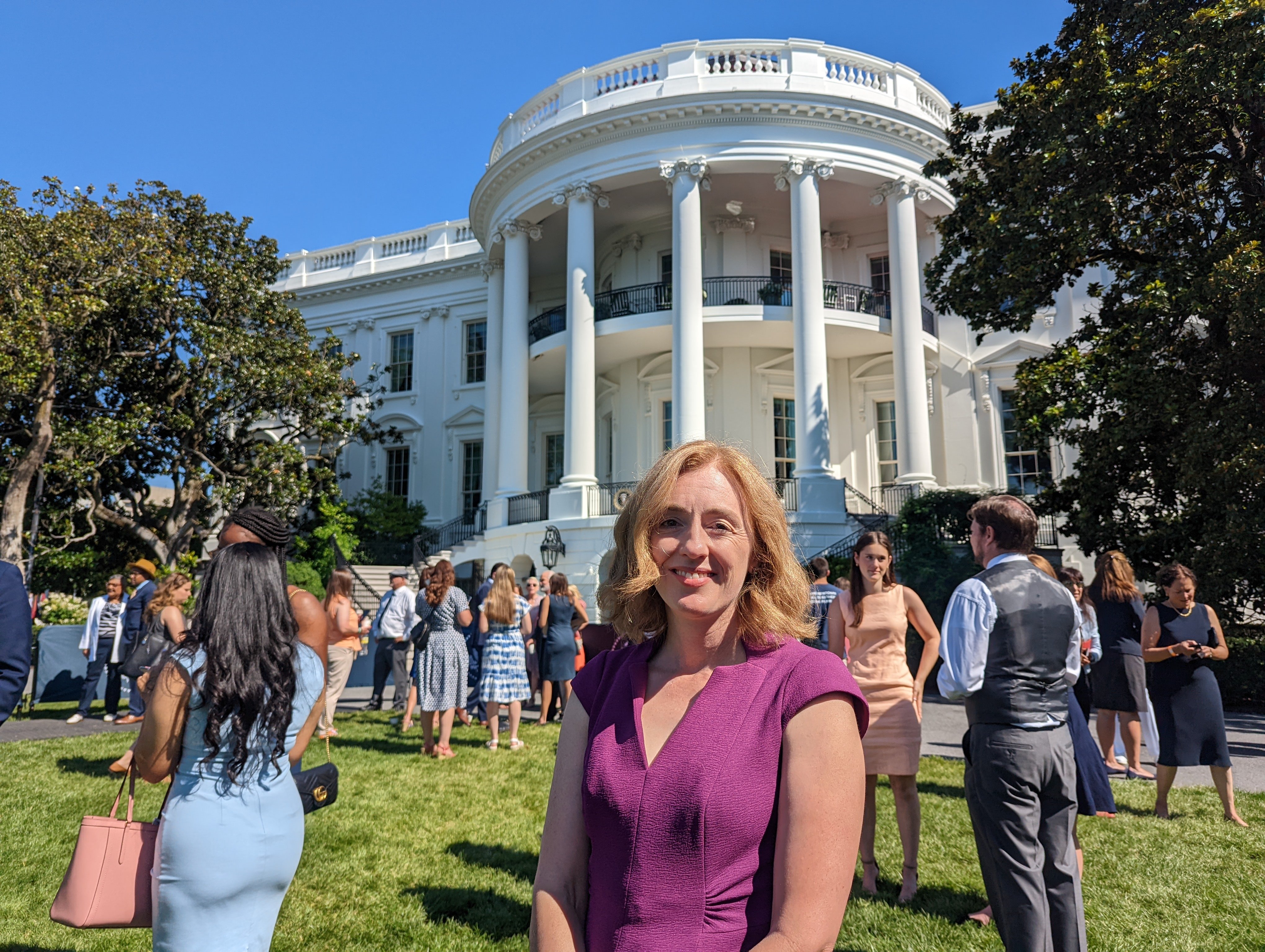 Betz at the White House in 2022