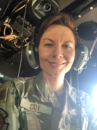 Tracie Coy on deployment