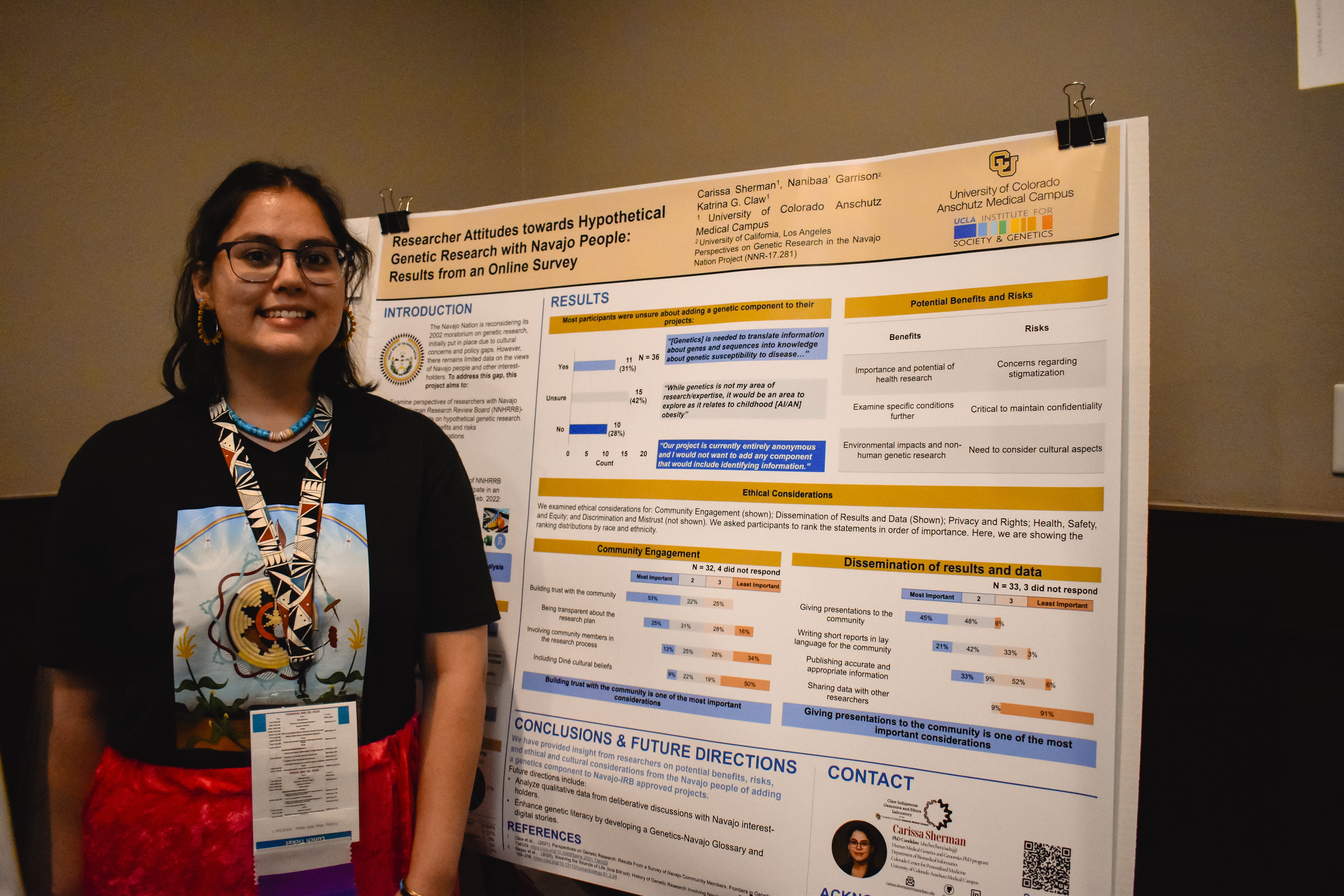 Carissa Sherman from the University of Colorado Anschutz Medical Campus, a PhD Candidate in Dr. Katrina Claw’s lab.