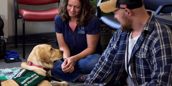 MIBH patient with service dog
