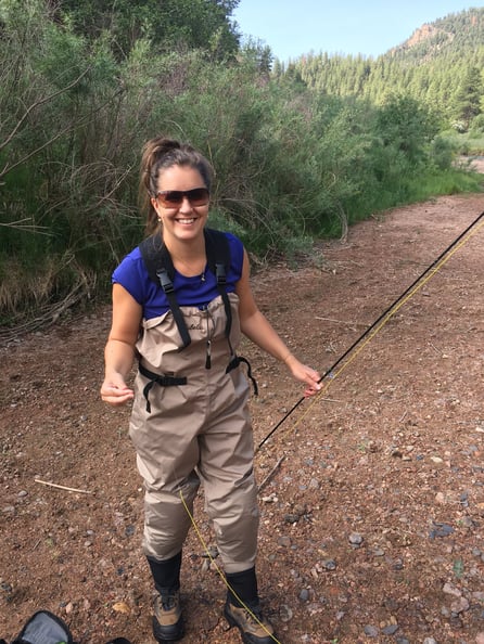 Marisa Kostiuk fly fishing