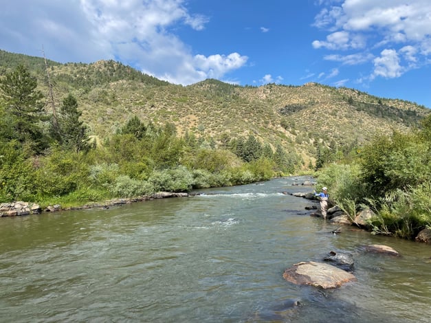 Marisa Kostiuk by a river