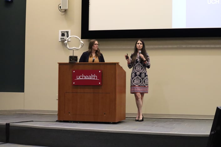 Image of Sarah Tietz, MD, left, and Katherine Runkel, MD.