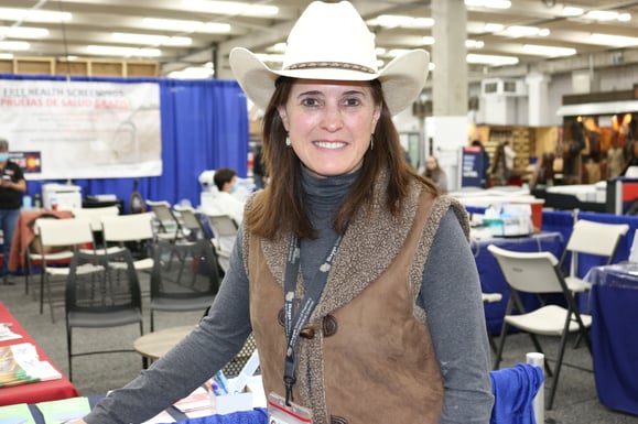 Dr. Connie Valdez at the Stock Show