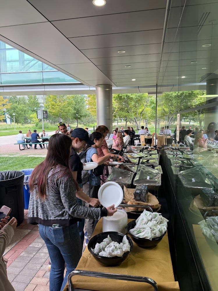 Griddle line for food