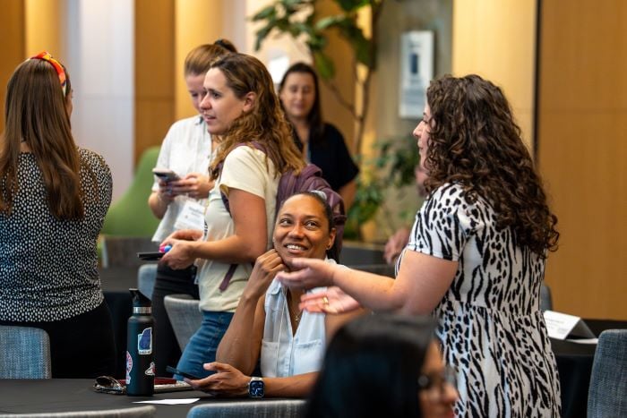 Networking breakfast attendees