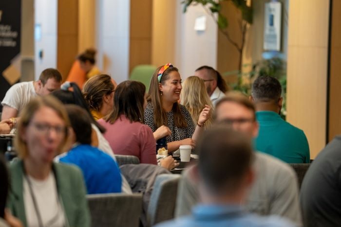 Networking attendees