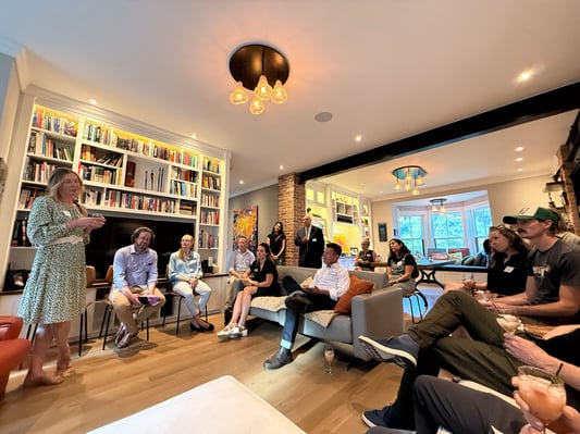 Group gathering in Hannah House