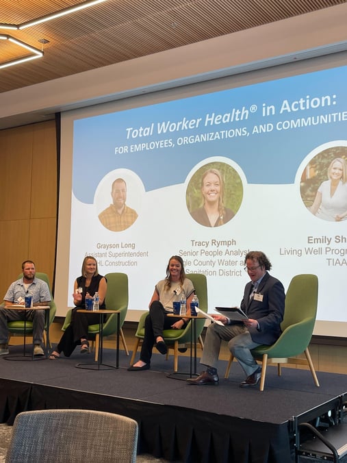 Photo of speakers that spoke about Total worker health in action at the HL annual event 2024