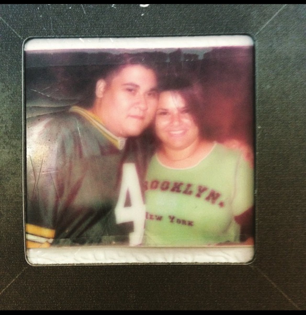 Steven and Agueda in middle school