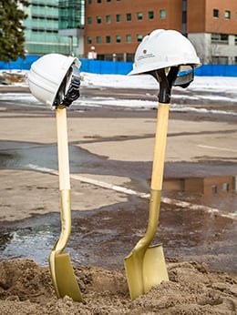 Shovels at groundbreaking