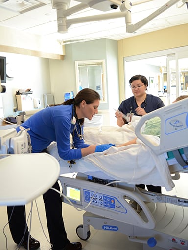 Simulation laboratory for CU College of Nursing students