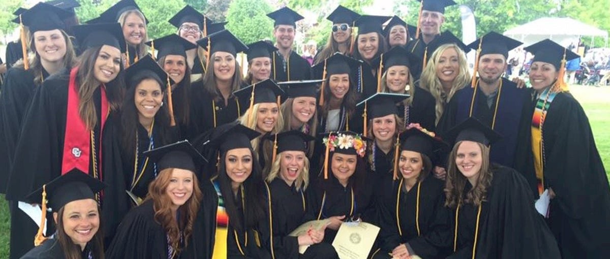 CU South Denver nursing cohort at graduation