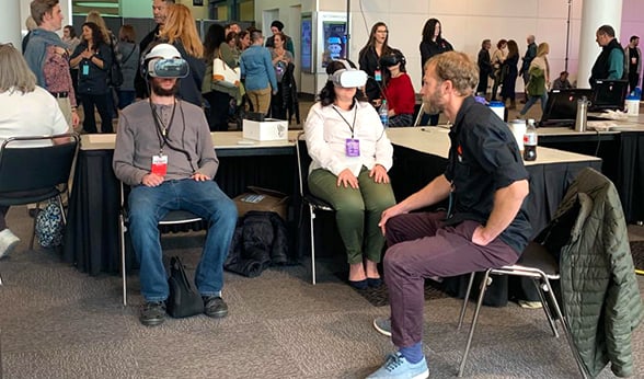 Demos of virtual reality