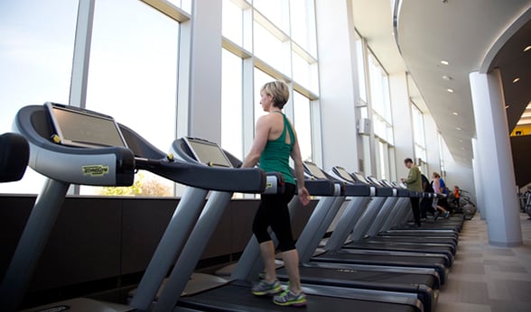 Fitness room at University of Colorado Anschutz Health and Wellness Center
