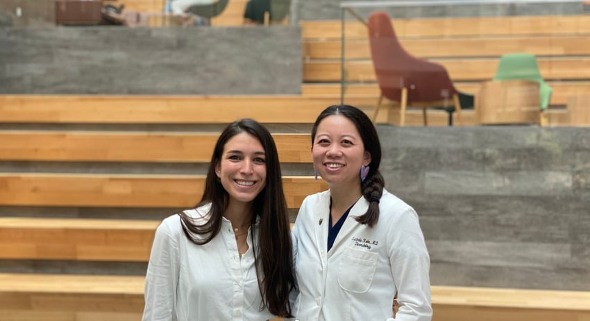 Lizzy Garcia smiling alongside her mentor, Lucinda Kohn, MD, MHS.