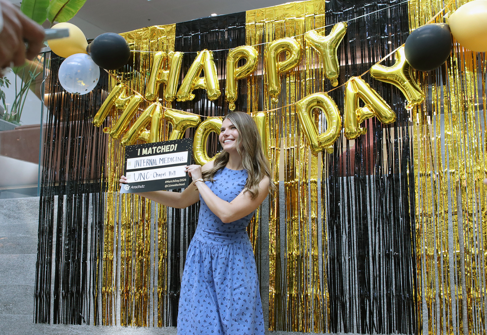 Match Day student sign
