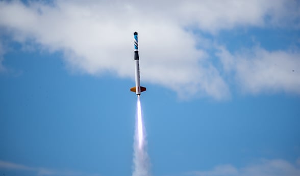 Rocket launch on Mars