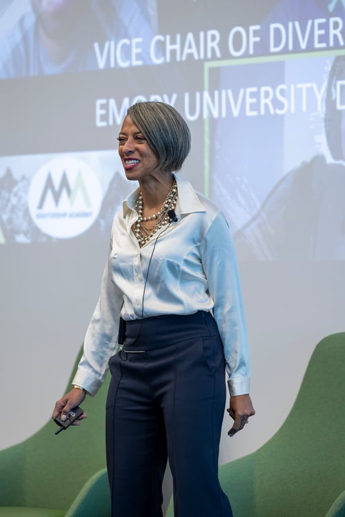 Kimberly Manning, associate vice chair of the Emory University Department of Medicine, delivers the keynote address at Mentorship Academy 2023.