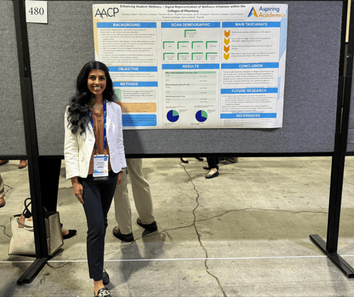 Talwar at AACP poster presentation