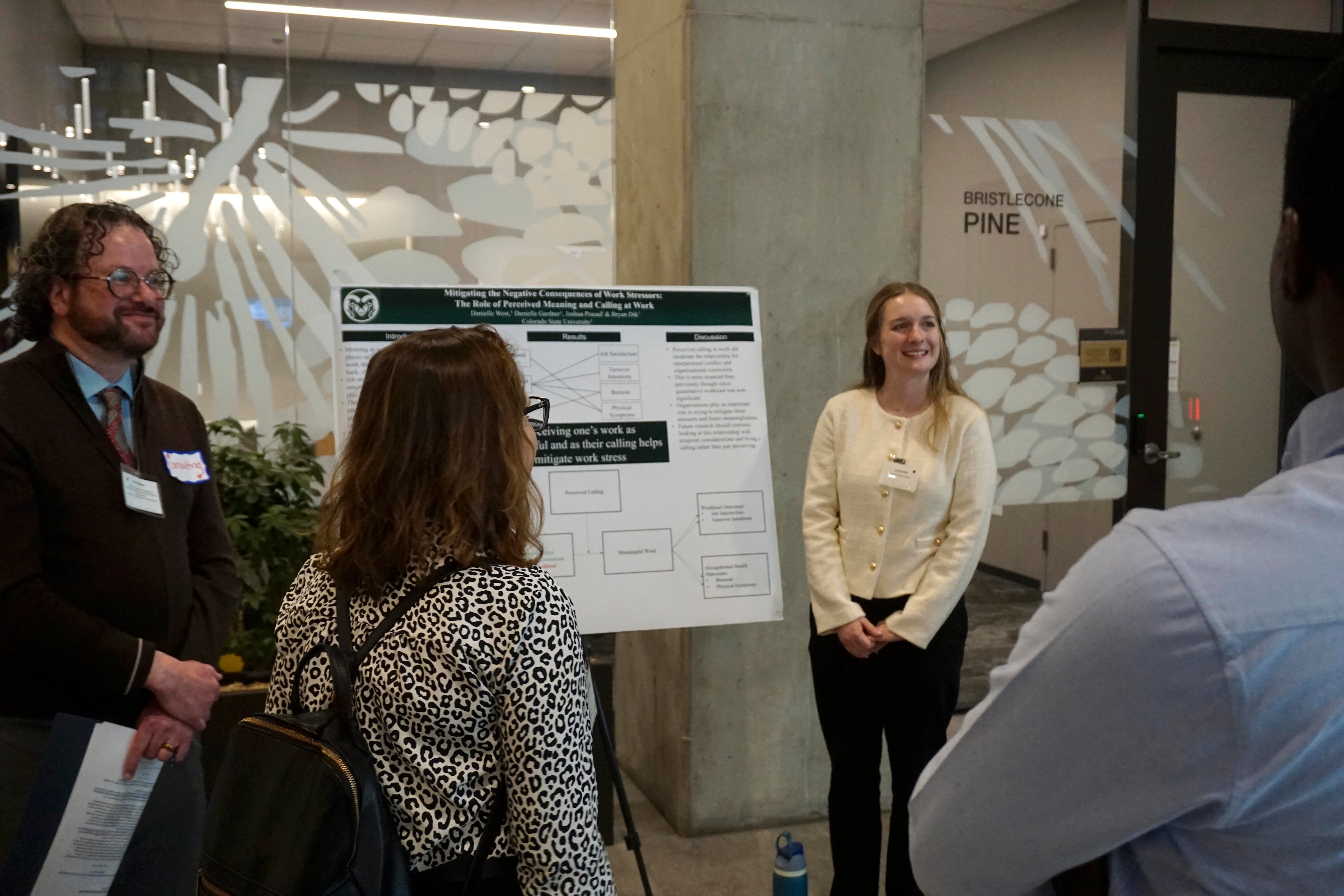 Student presents project.