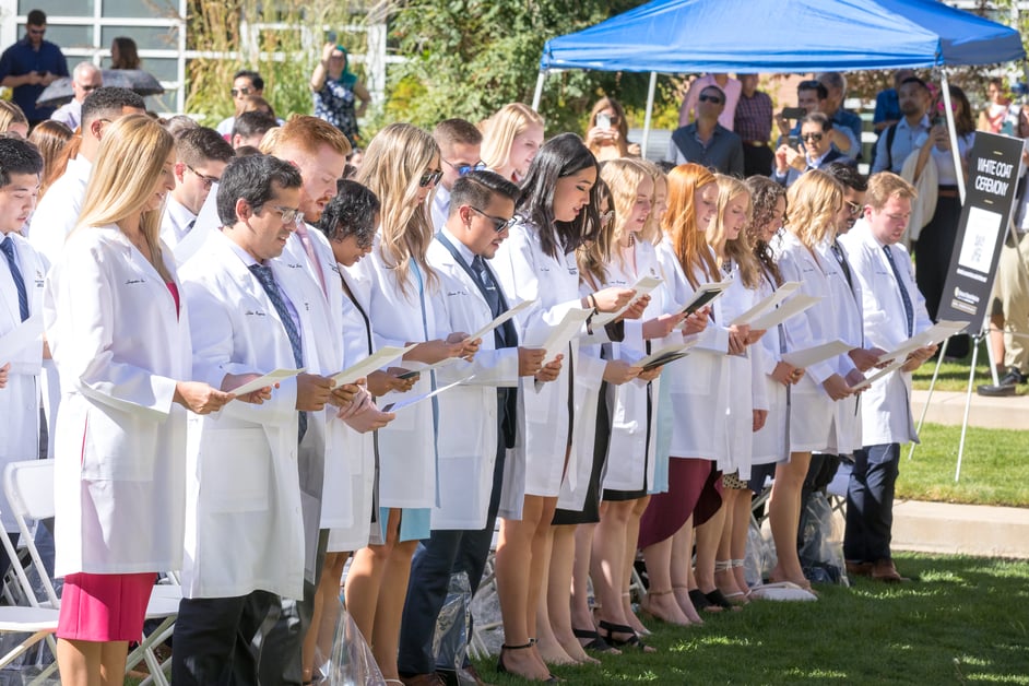 Future dentists and hygienists mark their entry into the profession at  White Coat Ceremonies — School of Dentistry