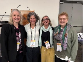Melissa Palmer and colleagues Erin Collins, Jennifer Blechman, and Beth Patterson.