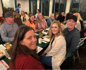 Palliative care education community at a dinner table