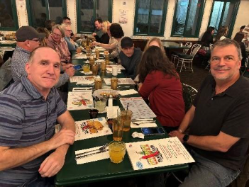 Palliative care education community at dinner