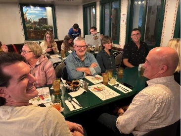 Lots of smiling faces from the palliative care community hanging out in San Diego