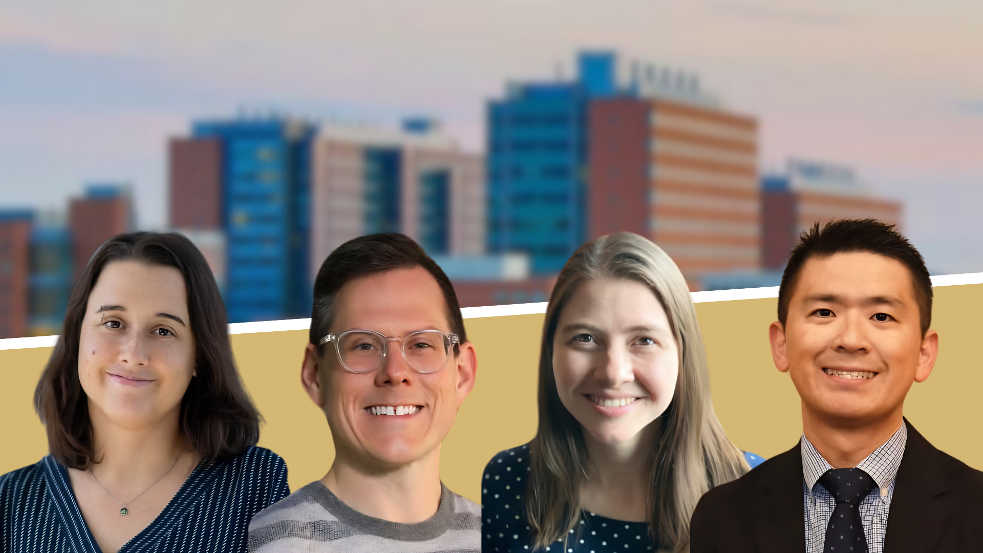 from left, Alessandra Brambati, PhD, John Janetzko, PhD, Katherine Kissler, CNM, PhD, and Kentaro Yomogida, MD