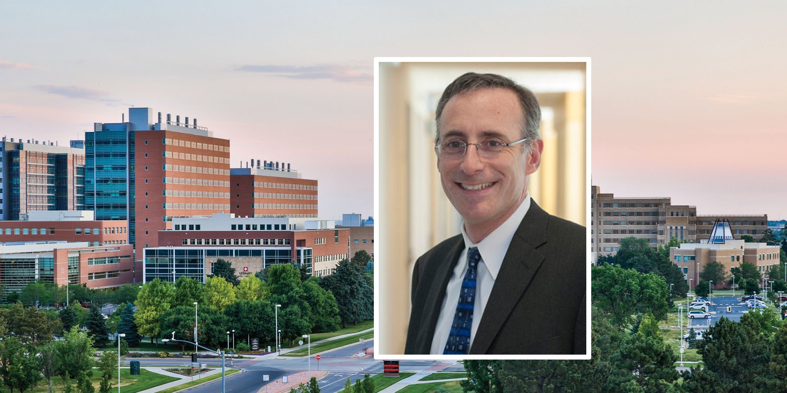 Photo of Dr. Jacobson against background of CU Anschutz campus