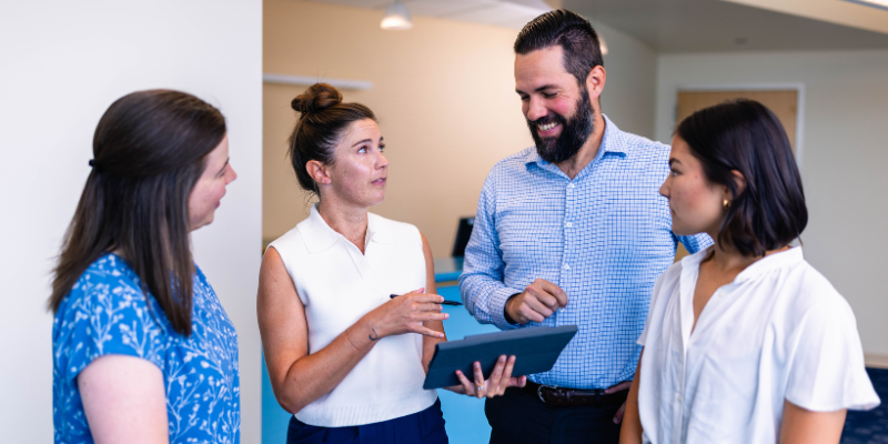 Photo of David Howell, PhD, working on a concussion study at Children's Hospital Colorado.