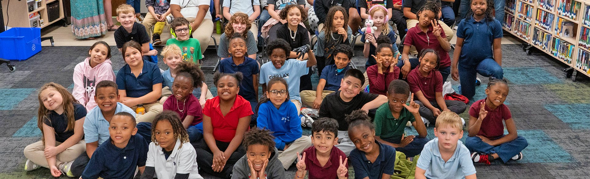 Group photo of Morgridge Academy Students in school