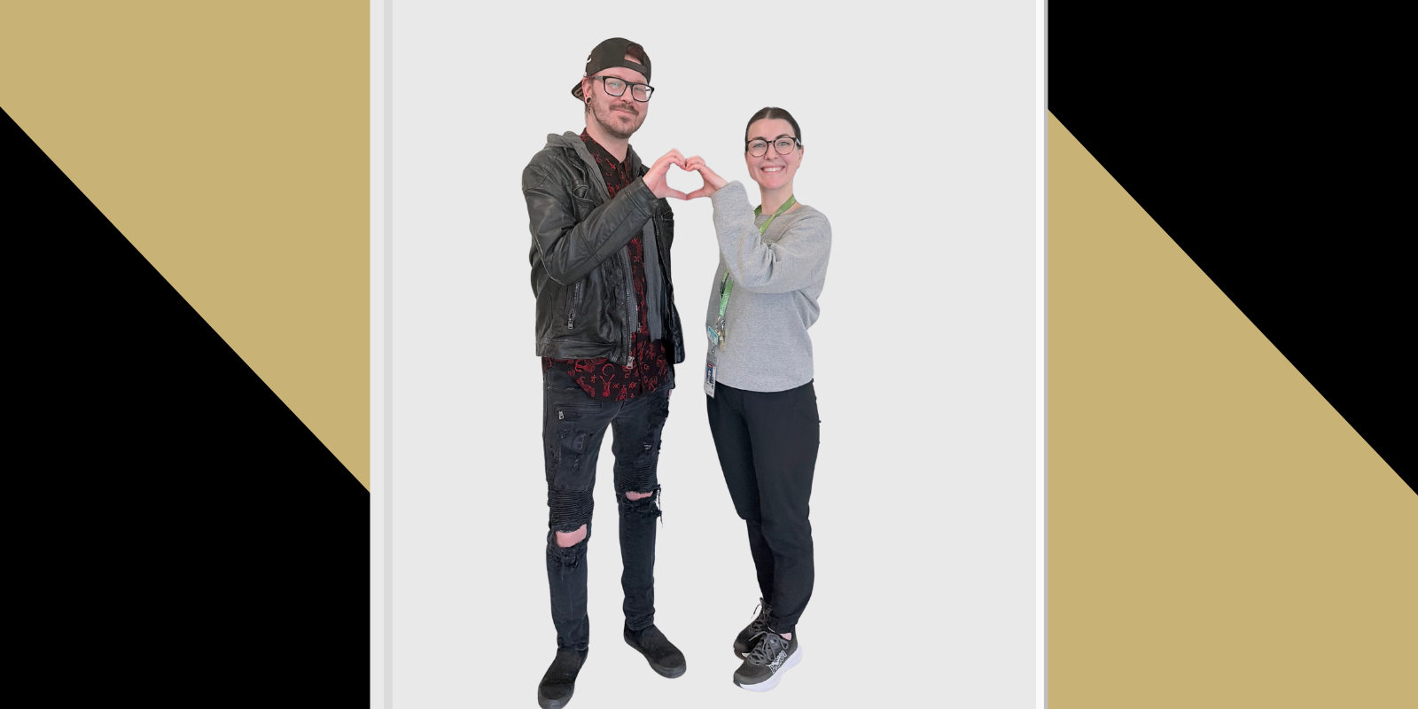 Ben Takes and social worker Emma Kirsch