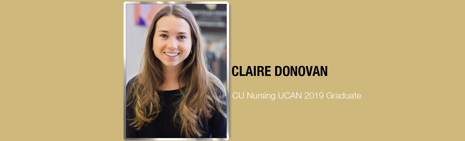 Claire Donovan, UCAN 2019 Graduate