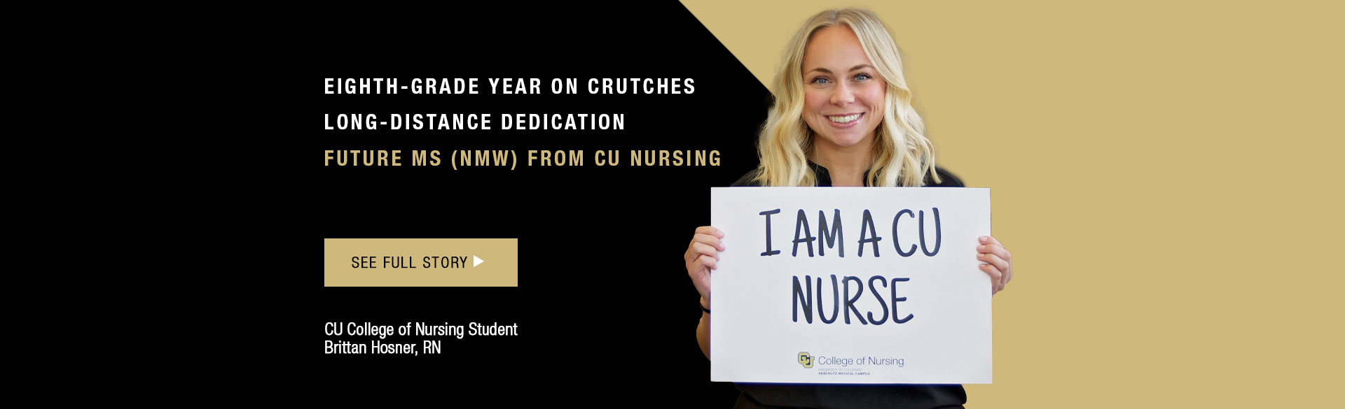 CU College of Nursing student Brittan Hosner, RN