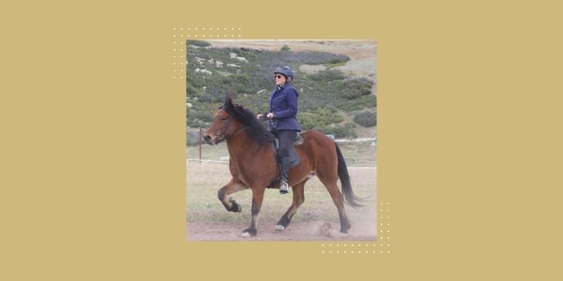 deborah kenny riding a horse