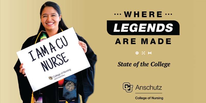 cu nursing image with text where legends are made
