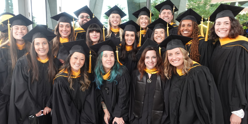 MSN nursing graduates in a group
