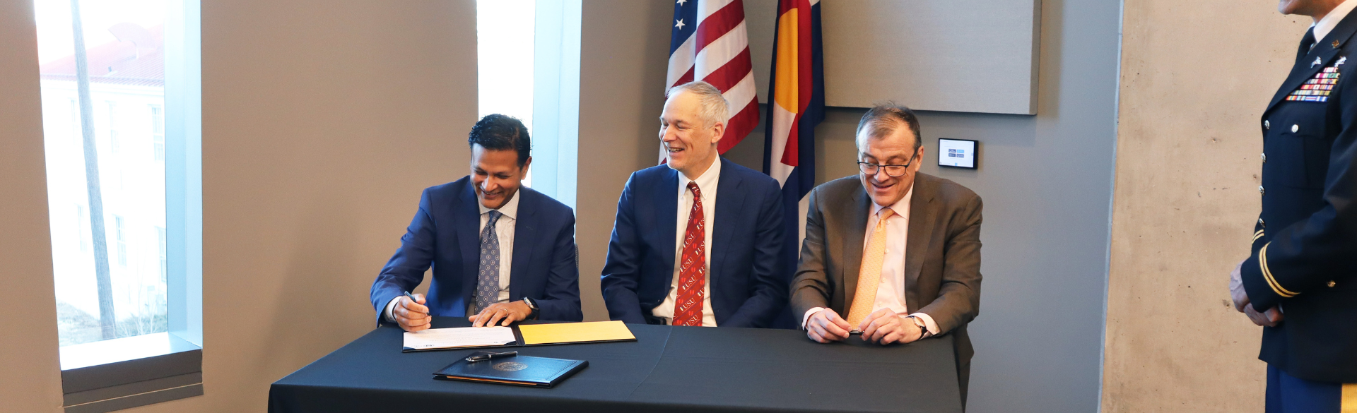 From left to right: Vik Bebarta, MD, Mark Kortepeter, MD, John J. Reilly, MD