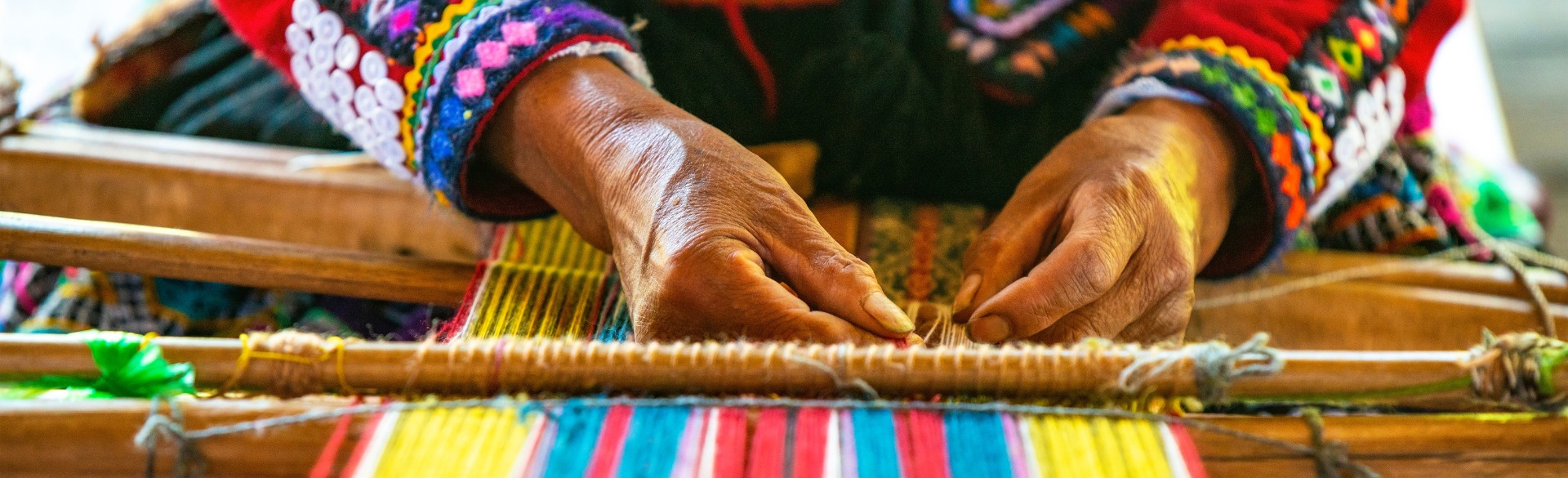 Person weaving