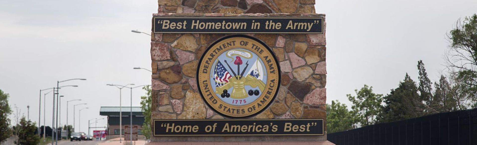 Fort Carson army base sign