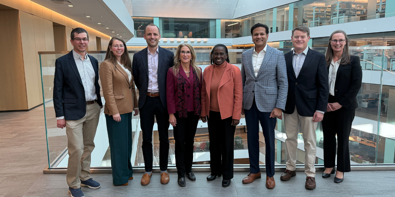 U.S. Army Lt. Gen. Telita Crosland poses with faculty members from across the CU School of Medicine.