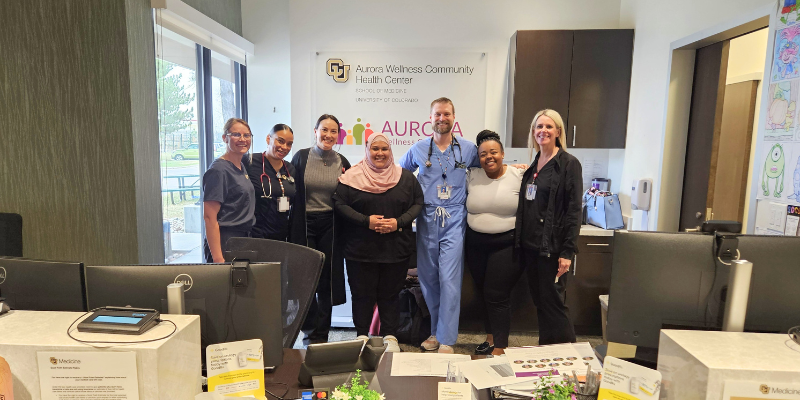 Group photo of AWCHC staff and clinicians