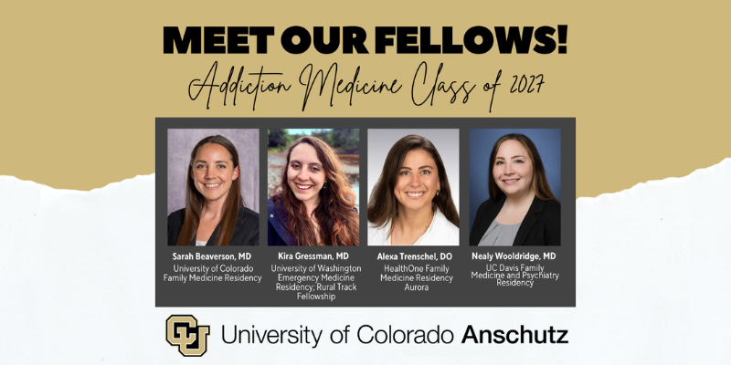 Collective headshots of incoming Addiction Medicine Fellows.