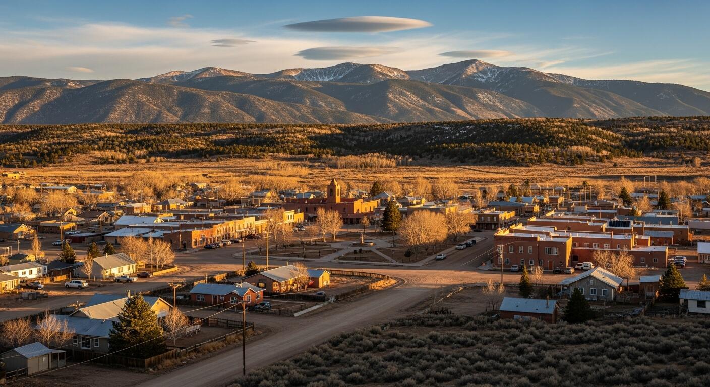 Sky overview of the San Luis Valley in CO