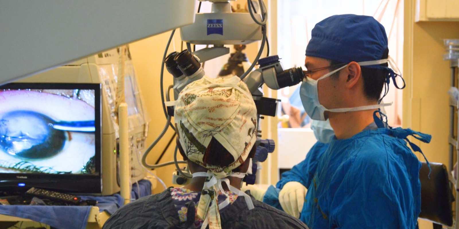 Michael Chen performs a surgery during his time in Kenya