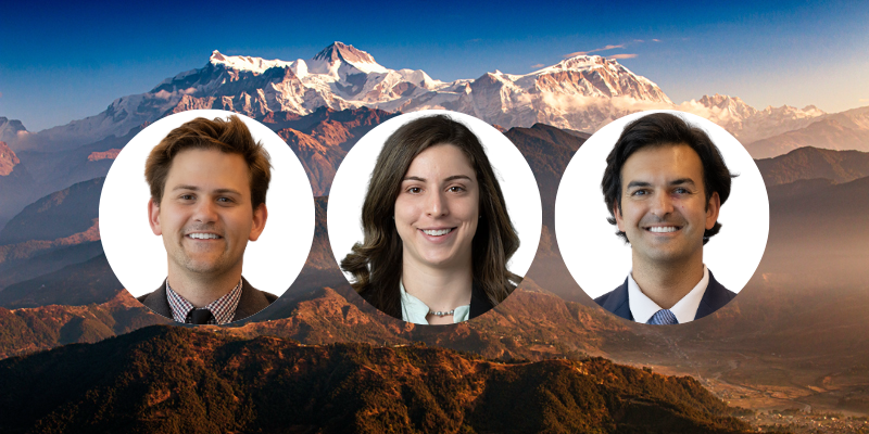 2027-28 CU Anschutz Pediatric Chief Residents: Geoffrey Binney, Sarah Corin and Nik Crain