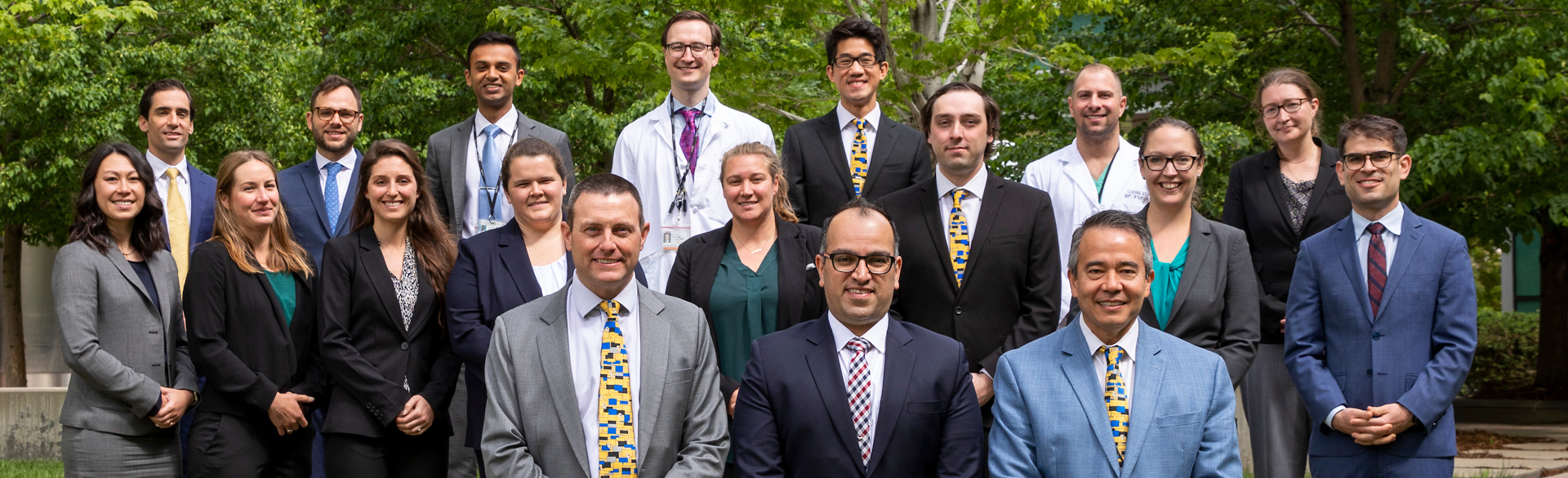Group photo of surgical residents and faculty